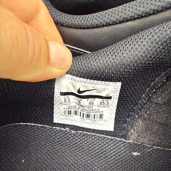 ✅ Womens 8.5 Nike Court Royale Low Top Shoes Trainers Black/iridescent Sneakers - Picture 3 of 13